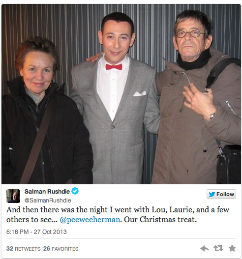 Lou Reed and Laurie Anderson and Pee Wee Herman